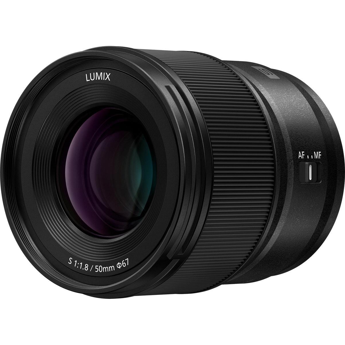 Panasonic LUMIX S 50mm F/1.8 Objektiv (L-Mount, Vollformat), Objektiv, Schwarz