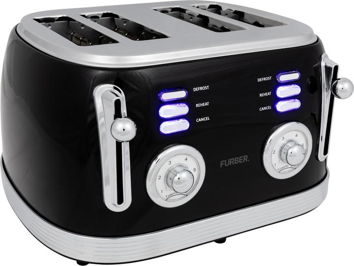 Actual product image Furber Kettle, Stand Mixer and Toaster Set, Glossy Black