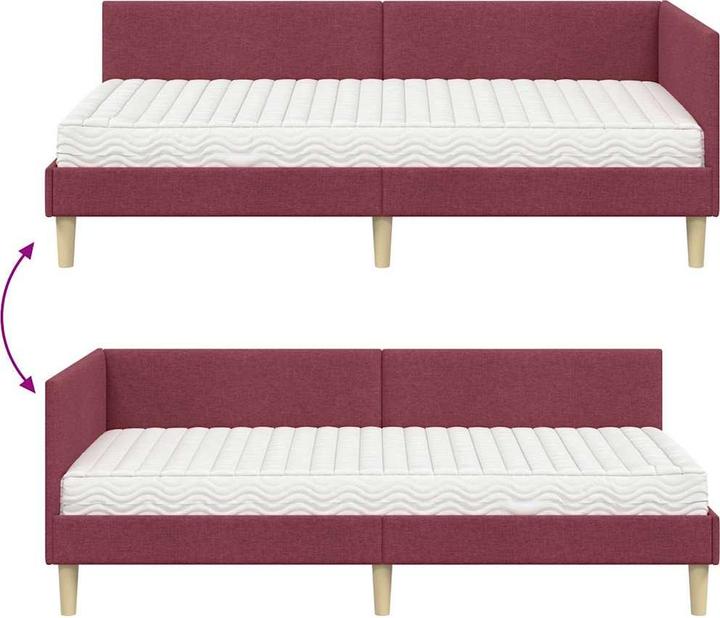 Image du produit vidaXL Eckbettgestell (100 x 200 cm)