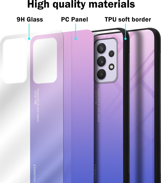 Actual product image Cadorabo TPU 2 colors glass envelope (Samsung Galaxy A33 5G)