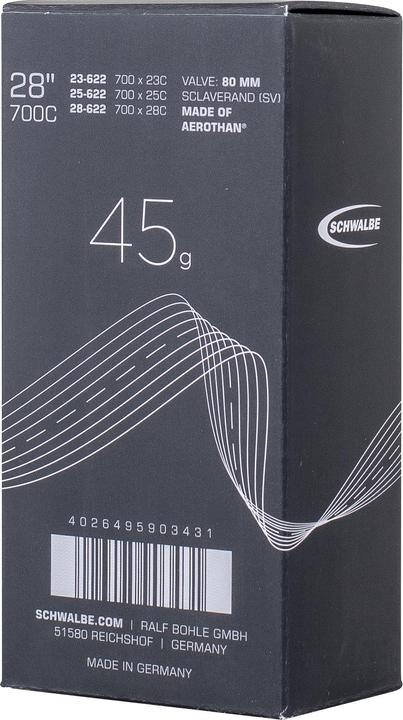 Produktbild Schwalbe SV 20E Aerothan TPU (Presta (SV), 28", 80 mm)