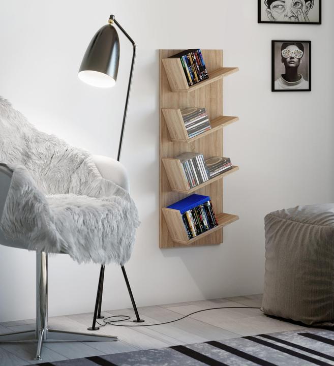 Image du produit VCM Étagère murale en bois Lansi (90 x 33 x 16 cm)