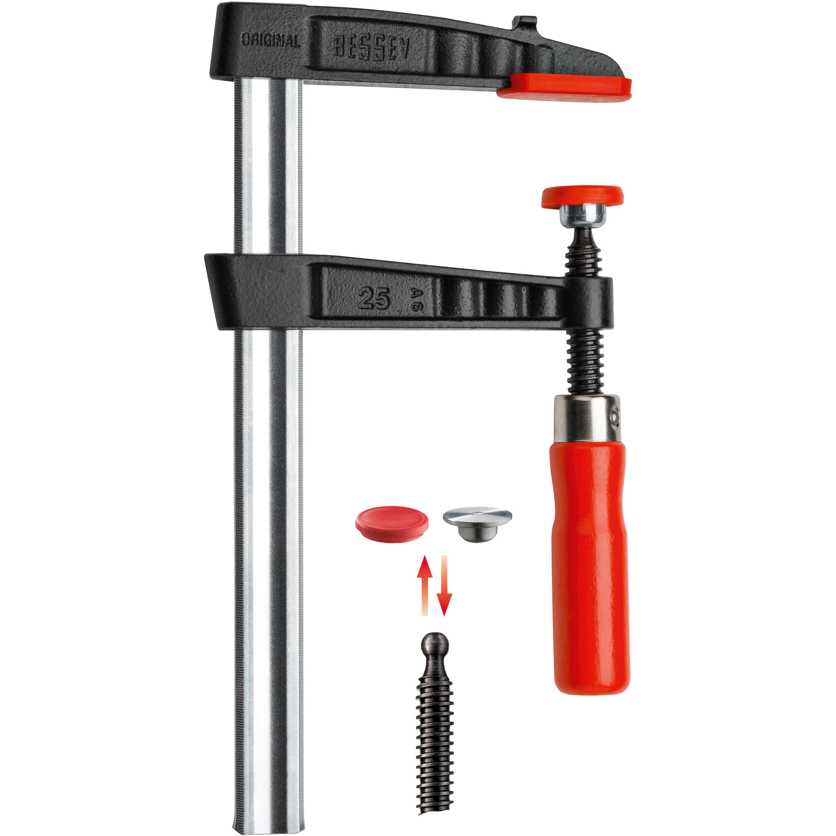 Bessey, Schraubstock + Zwinge, Temperguss-Schraubzwinge TG 60 (600 mm)