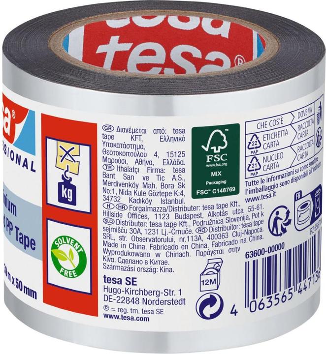 Actual product image tesa Aluminiertes PP-Band 50 mm 30 m kleiner Kern (50 mm)