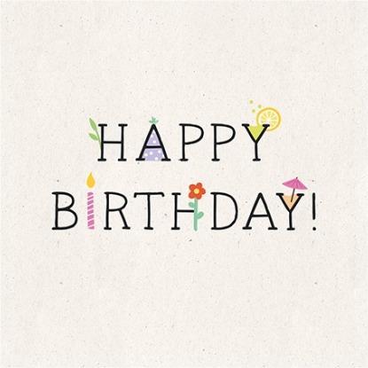 Produktbild Geburtstagskarte - Happy Birthday - QuadrArt (1 Stk.)