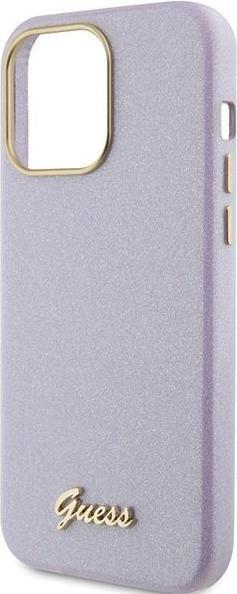 Produktbild Guess GUHCP15LPGMCSL iPhone 15 Pro 6.1" liliowy/lilac hardcase Glitter Glossy Script (Apple iPhone 15 Pro)