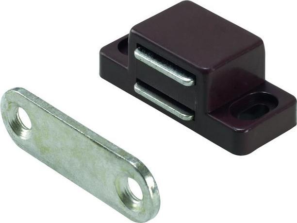 Hettich Magnetschnäpper 15 x 13 mm, Haltekraft 2kg, braun