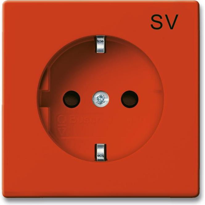 Busch-Jaeger, Steckdose, SCHUKO Steckdosen-Einsatz mit Aufdruck 2CKA002011A3723