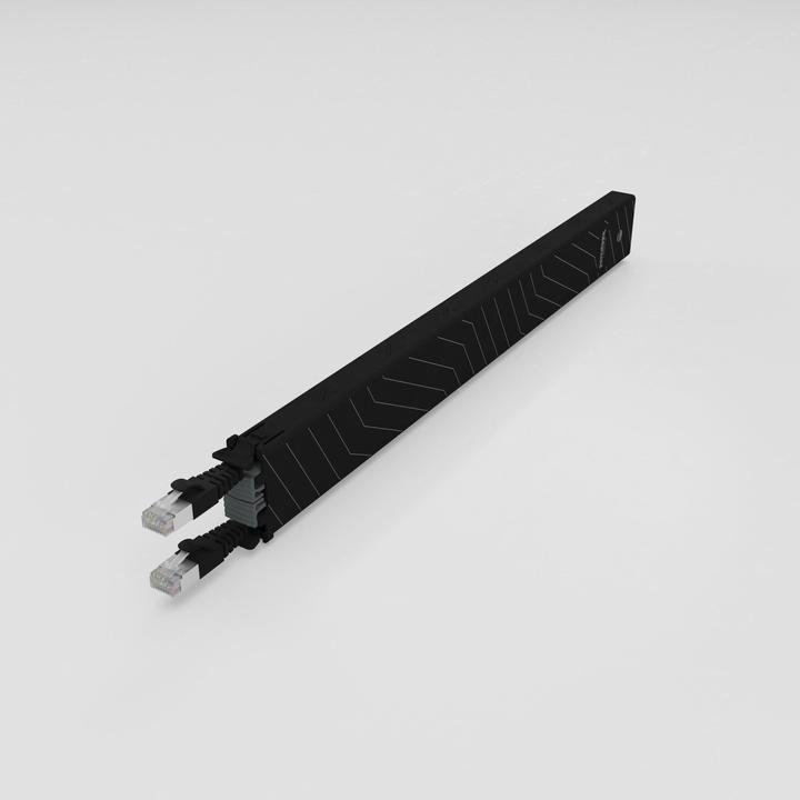 Immagine prodotto PATCHBOX uno / Cassetta / 8RU / Cat 6A, UTP, 0,8 m, nero (U/UTP, CAT6a, 0.80 m)