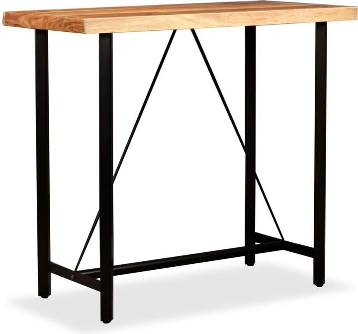 vidaXL Bartisch Akazie Massivholz 120x60x107 cm,Material (120 x 60 x 107 cm)