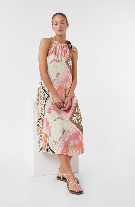 Image du produit Comma Kleid Satiniertes Midi-Kleid mit All-over-Print (40)