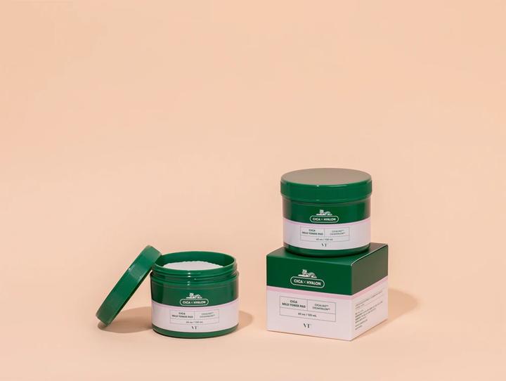 Produktbild VT Cosmetics Cica Hyalon Soft Toner Pad with 0.5% Salicylic Acid - Soothing Repair and Anti-Acne (Reinigungstücher Gesicht)