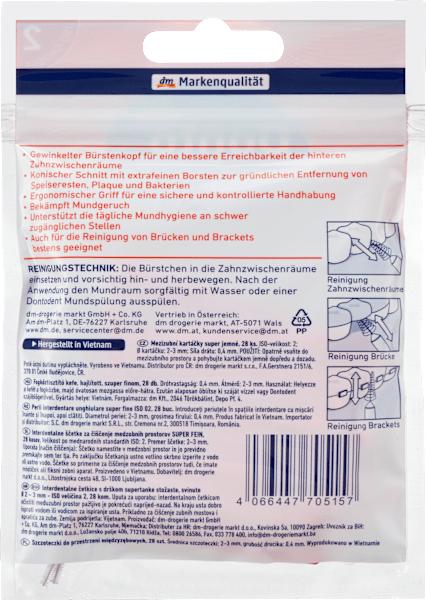 Valori nutrizionali e ingredienti dm Dontodent Interdentalbürsten (28 x, 0.40 mm)