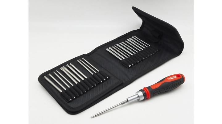 Actual product image RS PRO Interchangeable Screwdriver Bit Set 33 Piec (Allen screw, Cross Phillips PH, Cross Pozidriv PZ)