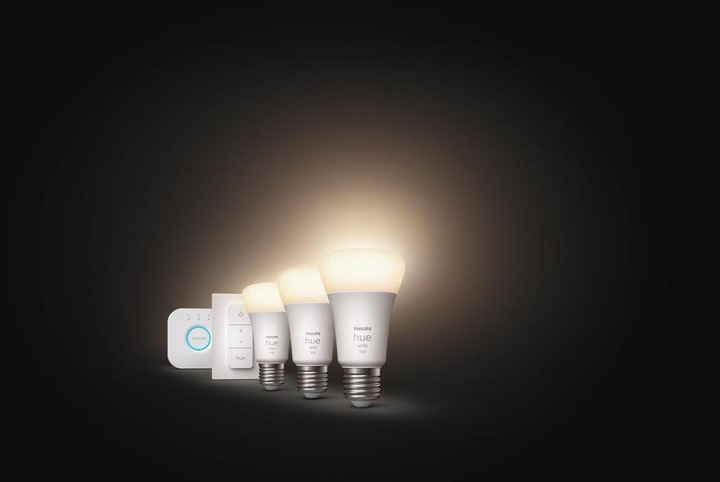 Image du produit Philips Hue White Starter Set (E27, 9.50 W, 1055 lm, 3 x, F)