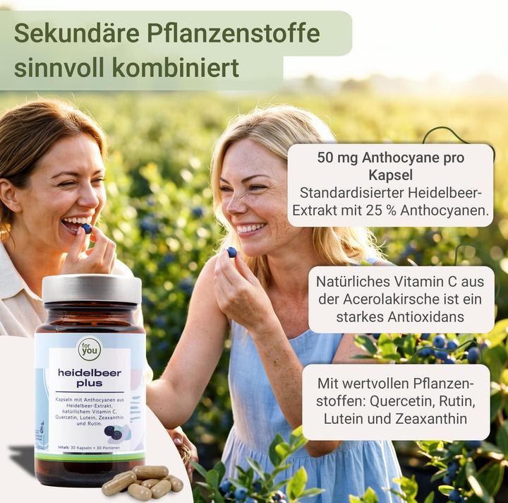Actual product image For You blueberry plus (30 pcs., Capsules, 23.40 g)