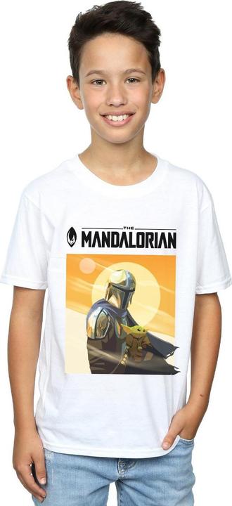 Image du produit Star Wars - T-shirt THE MANDALORIAN THE CHILD TWO MOONS - Garçon (128)