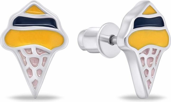 Immagine prodotto Brilio Argento - Orecchini in argento Anelli con zirconi e perle EA1054W (Argento)