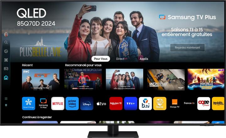 Image du produit Samsung TV QLED 85" Q70D 2024, 4K, Smart TV (85", Q70D, QLED, 4K, 2024)