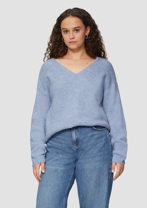 Produktbild s.Oliver Strickpullover Weicher Pullover mit Rippstruktur (54)