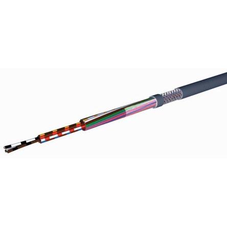 Rs Pro, Kabelleitung, Hiflex-cy 4x0.25mm copper braid grey (100 m)