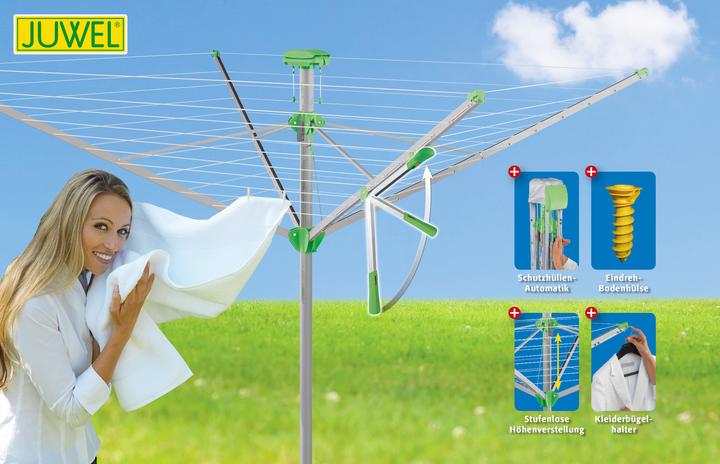 Actual product image Juwel Laundry dryer Novaplus 600 Lift Laundry mute + automatic tensioner, floor socket