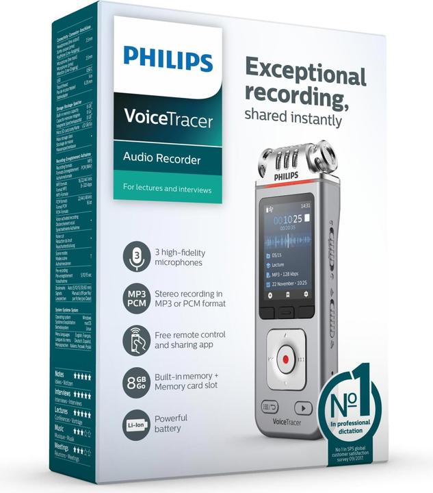 Produktbild Philips Digital Voice Tracer DVT4110 (8 GB)