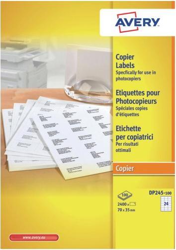 Immagine prodotto Avery Dennison Etiquette pour photocopieur, 70 x 35 mm, blanc