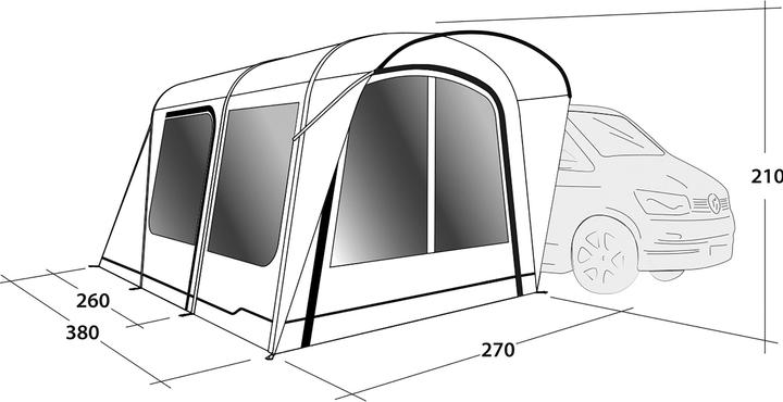 Image du produit Outwell Wolfburg 380 Air (Auvent, 23.50 kg)