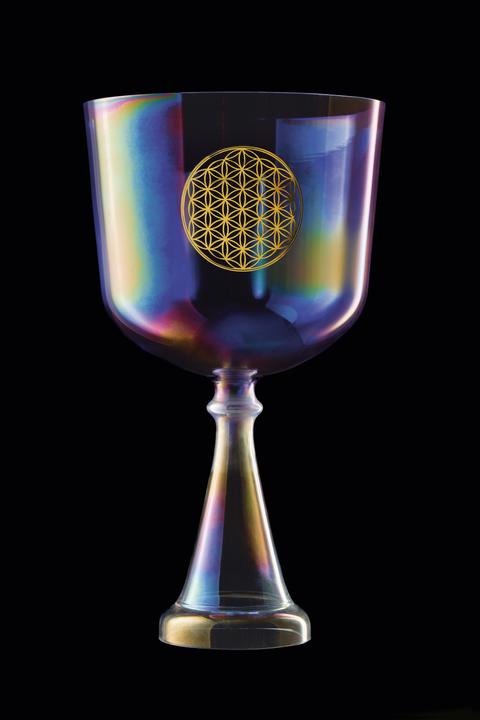 Actual product image Meinl 8" Crystal Chalice - Heart Chakra (Percussion)