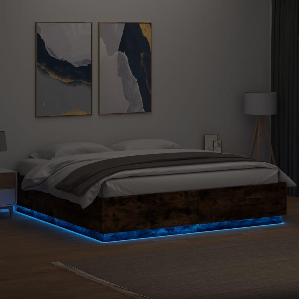 Thumbnail - VidaXL, Bett, Bettgestell mit LED (180 x 200 cm)