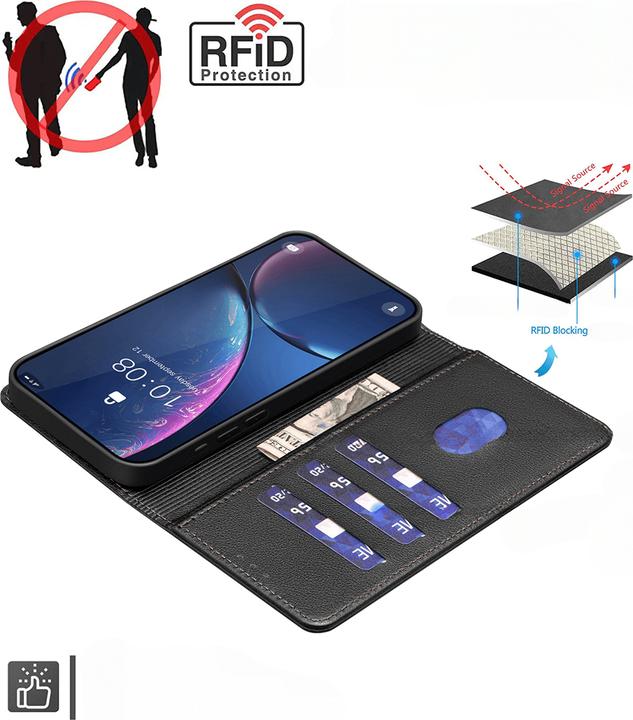 Produktbild Binfen Color Leder Etui Hülle mit RFID Blocker (Apple iPhone 17 Pro Max)