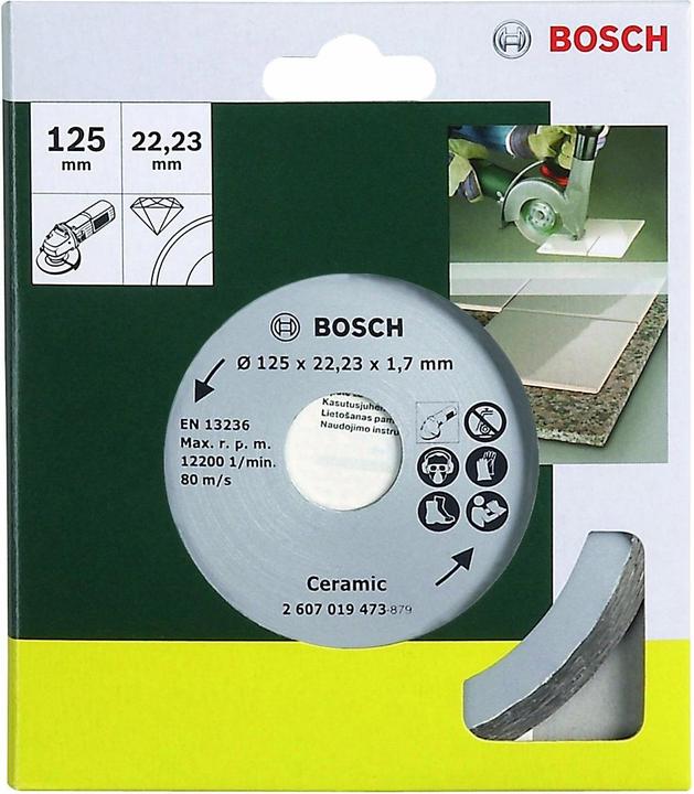 Produktbild Bosch Zubehör Diamanttrennscheibe für Fliesen, Ø 125 mm