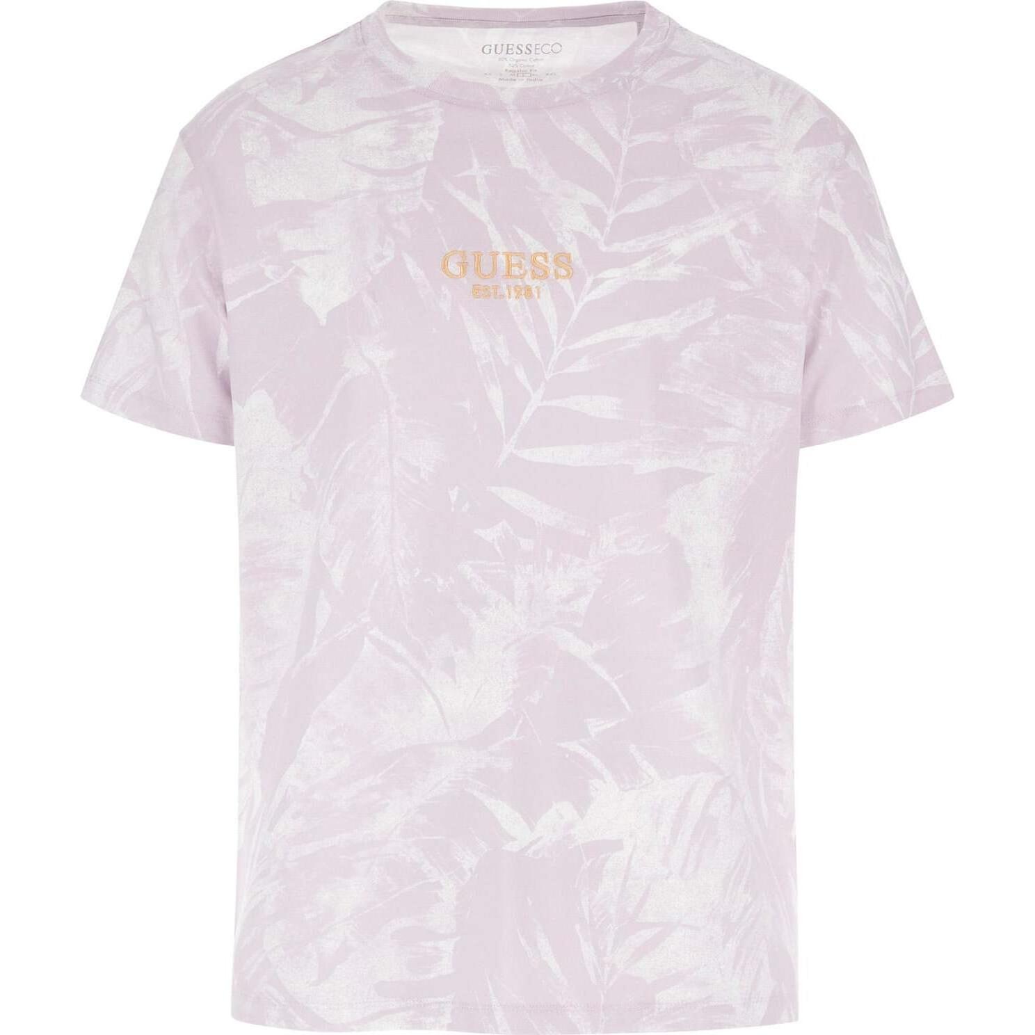 Guess, Herren, Shirt, t-hirt gue aop, Weiss, (S)