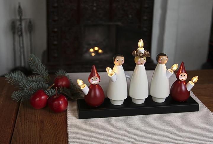 Actual product image Star Trading Lampada decorativa Star TradingLuciakör', legno, rosso-bianco