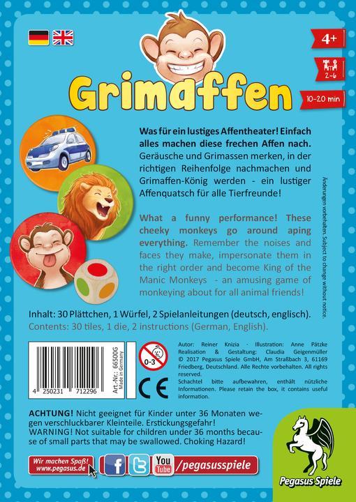 Produktbild Pegasus Grimaffen (Deutsch, Englisch)