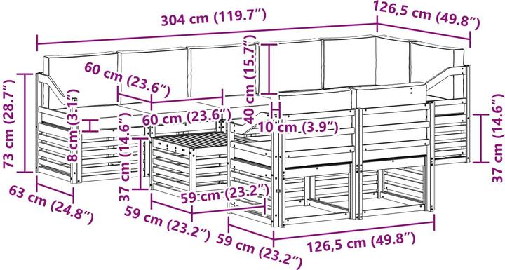 Produktbild vidaXL Sofa Set