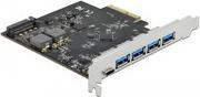 Actual product image Delock PCI Express Card USB 3.1 Gen2 - 1x USB-C + 4x USB-A