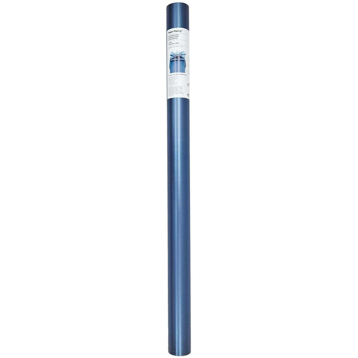 Thumbnail - Rico Design, Geschenkverpackung, Geschenkpapier Metallic Blau, Matt, FSC (Geschenkpapier, 1 x)