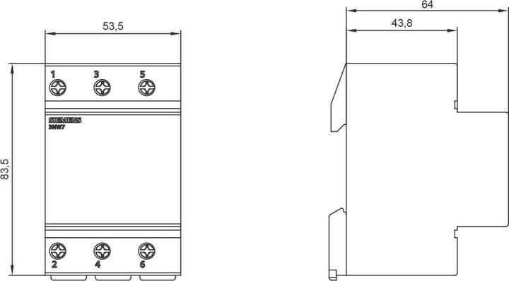 Produktbild Siemens Zylindersicherungshalter 3NW7334 1 St. (20 A)