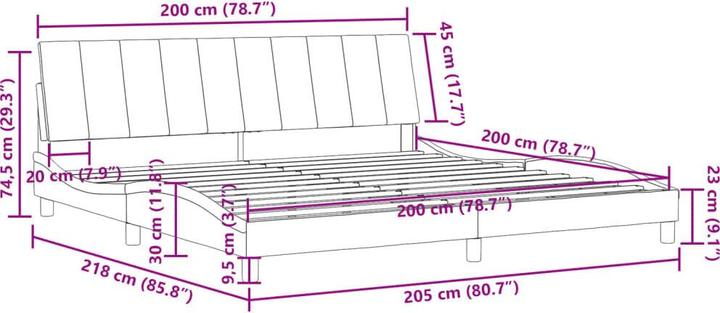 Image du produit vidaXL Bettgestell (200 x 200 cm)