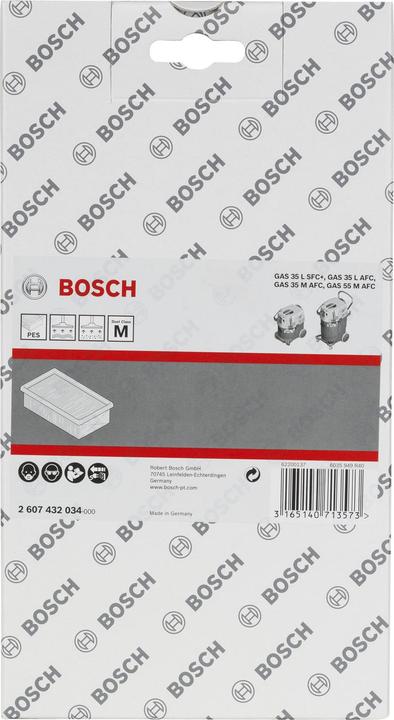 Image du produit Bosch Professional Zubehör Filtre polyester à plis plats
