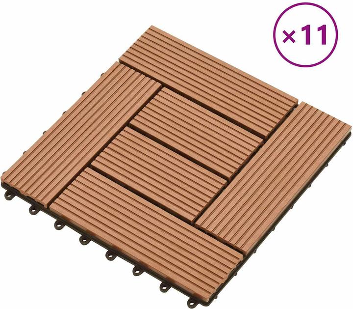 Produktbild vidaXL Terrassenfliese (11x, 30 x 30 cm)