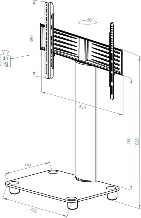 Image du produit VCM Bilano (Universel, 37", 30 kg)