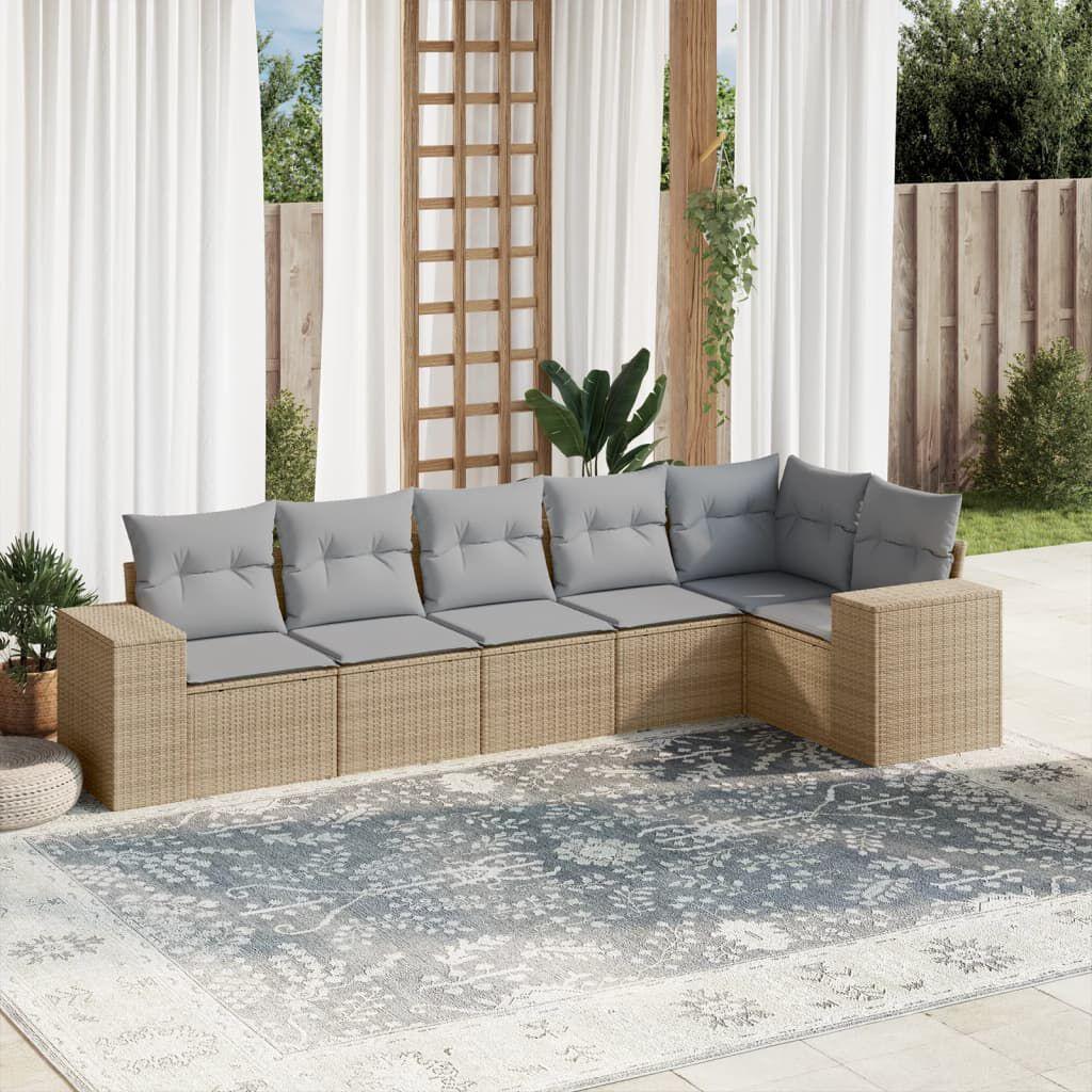 Thumbnail - VidaXL, Gartenlounge, 10-tlg. Garten-Lounge-Set mit Kissen