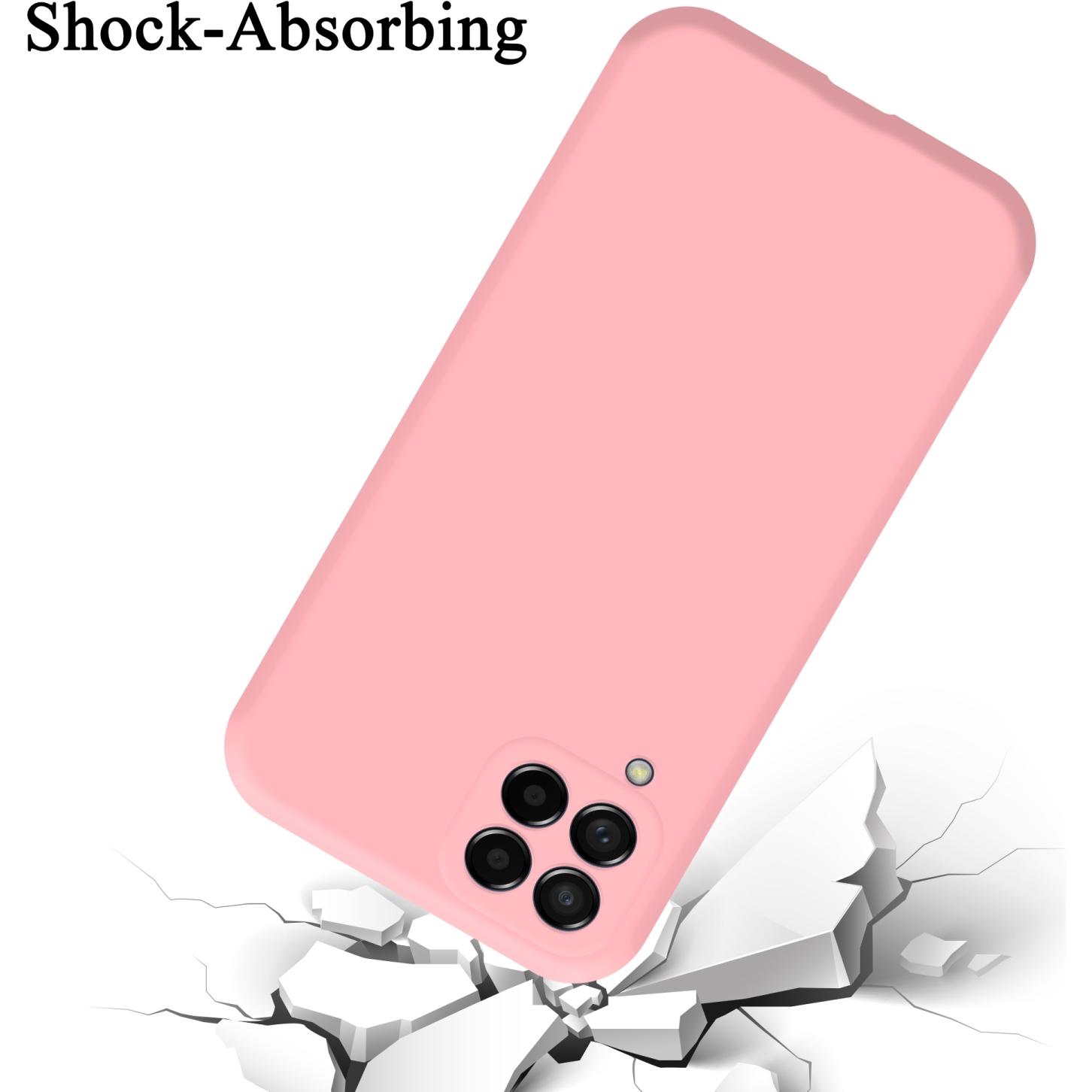 Thumbnail - Cadorabo TPU Liquid Silicone Case Hülle für Samsung Galaxy M53 5G (Samsung Galaxy M53 5G), Smartphone Hülle, Rosa