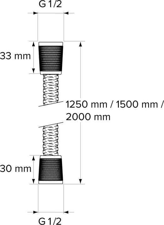 Actual product image Chris Bergen Shower hose (200 cm)