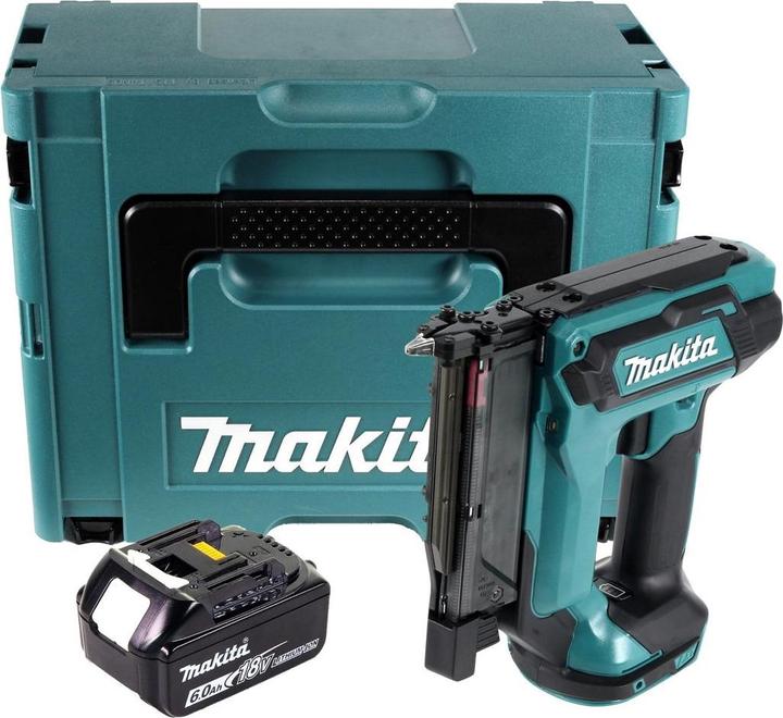 Makita DPT 353 G1J Pince agrafeuse sans fil 18 V + 1x batterie 6,0 Ah + Makpac - sans chargeur