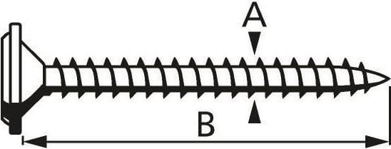 Immagine prodotto Suki Vite testa larga 3x16mm (40 Viti per pezzo)