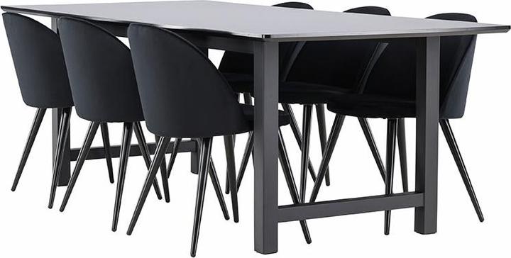 Produktbild Ebuy24 Essgruppe Oslo schwarz (MDF)
